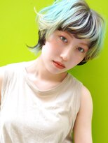 オーバーヘアー 長岡京店(over hair)&nbsp;アンブレラカラー×マッシュショート