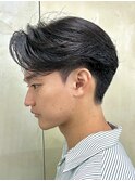 メンズ/センターパート/カルマヘア/アップバング