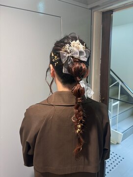 ニフティ(NIFTY) ヘアセット/編みおろしヘア/リボン/熊本/上通