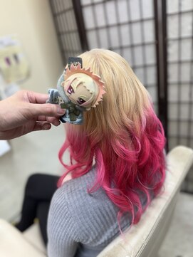 ロジーリリーヘアーズ(Rosy Lily hair's) ブロンドピンクグラデーション