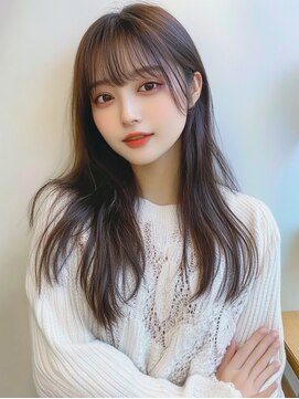 ジルバイジゼル(JILL by GiseL) 流れる顔まわり＋グレージュ