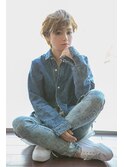 くせ毛ショート ベージュ系カラー 大人ボブ【モテナ 豊田 浄水】
