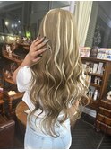 《momoka》ハイライト編み込みエクステギャル横浜石川町