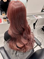 リムレスバイサンク 万代 新潟駅(LIMLESS by cinq) ダブルカラーケアブリーチピンクベージュカラーワンホンレイヤー