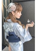 浴衣可愛いヘアアレンジ6/髪質改善/ヘアメイク/ヘアセット/韓国