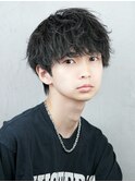 シャドウパーマ　ラウンドマッシュ