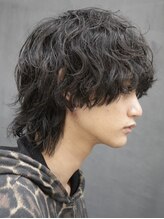 《*波巻きスパイラルパーマ×マッシュウルフ*》刈り上げマッシュに飽きた方にもオススメです*[名駅/メンズ]