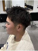 メンズカットベリーショート刈り上げスパイキーショートカット