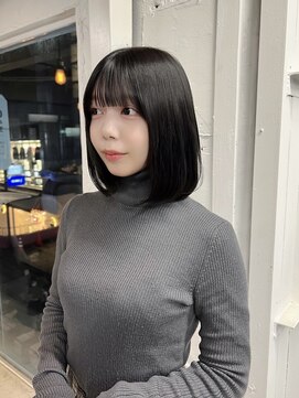 ふんわりボブヘア