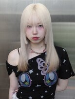 ソル バロール 表参道(SOL .valor)&nbsp;ハイトーンカラーミディアムレイヤーボブデザインカラー韓国ヘア