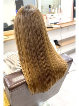 ランプ(Lamp) くびレイヤー グレーベージュ 白髪染め 白髪ぼかし 髪質改善