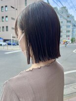 オーガニック アトリエ 大宮(organic+atelier)&nbsp;春の大人ミニボブ◎前髪なし黒髪×似合わせカット