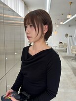 ユイマァル 岡山店(YUIMARL)&nbsp;ショートボブ顔周りレイヤー似合わせショートくびれショート