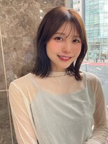 ハニーシブヤ(HONEY shibuya) ワンレン/ゆるふわボブ/くびれショートボブ/マロンベージュ2