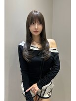 ジーナ 錦糸町(Zina) オリーブベージュ×レイヤーカット