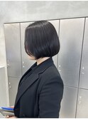 黒髪ボブ　大人ボブ　就活ボブ　茗荷谷美容室