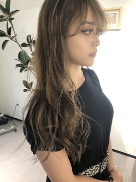 ロニカ 銀座(LOuNICA) 大人のミルクティーベージュ　レイヤーカット