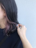 10711 となりの美容室&nbsp;【インナーカラー】ペールピンク