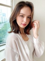 アフロート ディル(AFLOAT D'L)&nbsp;AFLOAT《矢田菜津紀》表参道/レイヤーくびれセミディ◎ブラウン