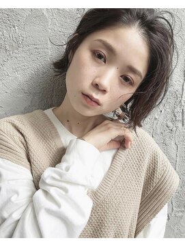 キラ 渋谷(KILLA) 【山下】黒髪 大人ボブ ショートパーマ イルミナカラー ショート