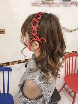 シエル(hair terrace Ciel) ハーフアップ☆リボン