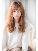 外ハネほつれウェーブ