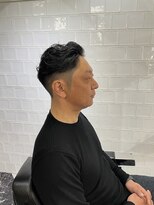 メリケンバーバーショップ フクオカ(MERICAN BARBERSHOP FUK)&nbsp;かきあげオトナフェードビジネスマン