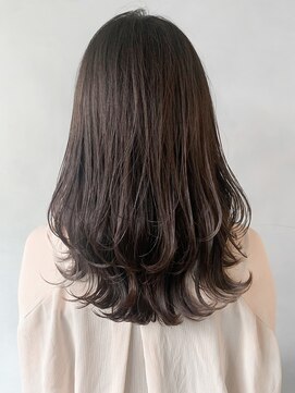 リヤン 表参道(lyann) ベビーバングボブルフナチュラルカールビターショコラベージュ