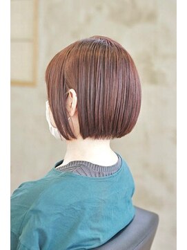 ポルム パプリカ(polum paprika) まるみショートミニボブ大人可愛いナチュラル暖色カラー艶髪