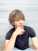 メンズショートヘアスパイラル無造作マッシュ30代梅ヶ丘美容室