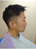 爽やかショートアップバングフェード ショート ビジネススタイル