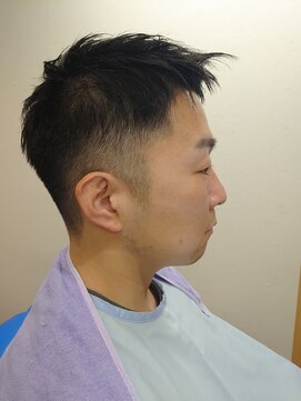 ヴェルデ シンバシ(VERDE SHINBASHI) 爽やかショートアップバングフェード ショート ビジネススタイル