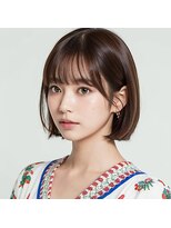 リッカ(ricca)&nbsp;30歳からの大人ガーリーミニボブ☆チョコレートカラー