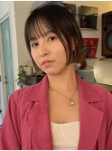 大人可愛い/切りっぱなしボブ/ミニボブ/大人ボブ/ショートボブ