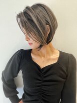 トルネード(TORNADO)&nbsp;外国人風前下がりショート ハイライトバレイヤージュ t86