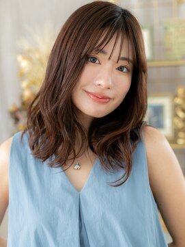 カバーヘア ブリス 大宮西口(COVER HAIR bliss) 抜け感ミディアムレイヤーカットウェットヘアa大宮20代30代40代