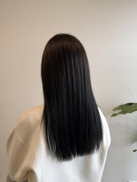 アドラーブル 長岡リップス旭岡店(adorable) 20代30代40代艶感ストレートアッシュブラウン透明感ロング