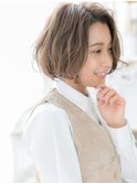 かきあげ前髪くびれカールワンレンボブパーマh3越谷20代30代40代