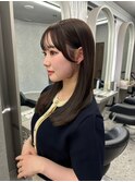 博多/韓国ヘア/顔周りカット/暗めカラー/前髪カット/髪質改善