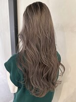 ロングくびれヘア韓国ヘアおくれ毛美髪_ba546761