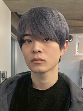 バイフィフス 原宿/表参道(by fifth) ミルクティーベージュダブルカラー韓国風メンズセンターパート