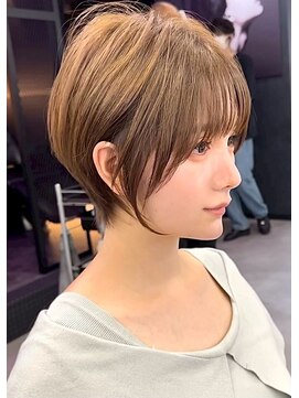 ブレス ヘアデザイン(BLESS hair design) 東静岡ショートボブくびれショートイルミナカラー顔周りレイヤー