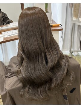 ラピステン 福岡天神 大名店(Lapis) 10代・20代/ブリーチなしダブルカラー/オリーブブラウン