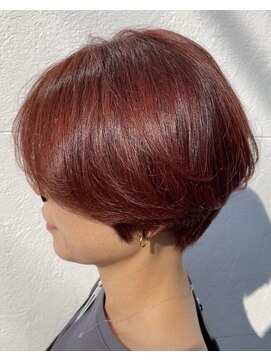 リンド(Lindo) レッドオレンジで華やかショート