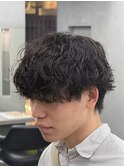 波巻きパーマ/メンズカットメンズパーマシャドウパーマ