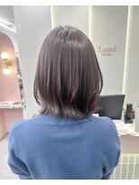 ロンドリゼル 札幌(Lond RiseL) オリーブグレー/前髪/ボブ/マロンベージュ/レイヤーカット/小顔