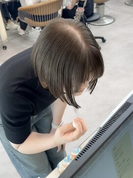 ロンドリゼル 札幌(Lond RiseL) ◯ オリーブグレー/韓国/レイヤーカット/髪質改善/縮毛矯正/札幌