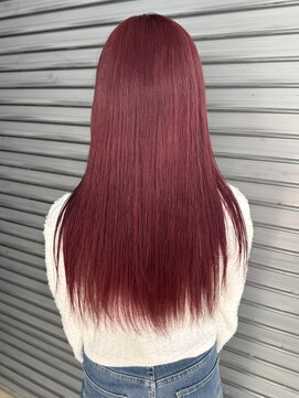 ロックス バイ マグ 松本(rocks BY MAG) チェリーレッド暖色カラーボルドーワインレッド