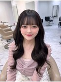 エクステ ロング ミディアム レイヤー バタフライカット