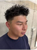 スパイキーショート/メンズショート/フェード/眉カット